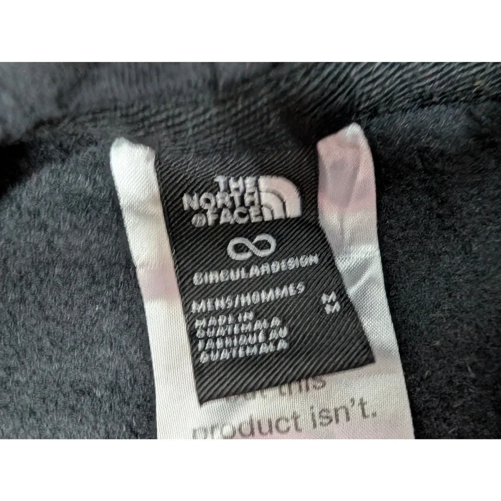 The North Face Hoodie Sweatshirt Graphic Logo Men's XL Black Pullover Fleece